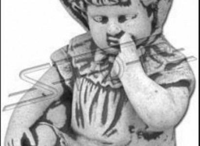 Baby Büste Skulptur Design Figur Statue Garten Figuren Statuen