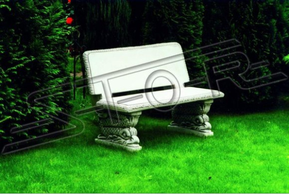 Bank Garten Design Antik Stil Stein Terrasen Möbel Bänke Außen