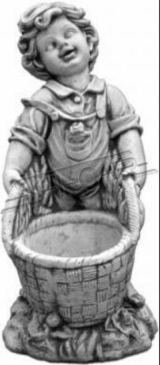 Blumenkübel Natur Pflanz Kübel Dekoration Garten Blumentöpfe Vasen Figur