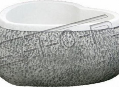 Blumenkübel Natur Pflanz Kübel Dekoration Garten Vasen Figur Blumentöpfe