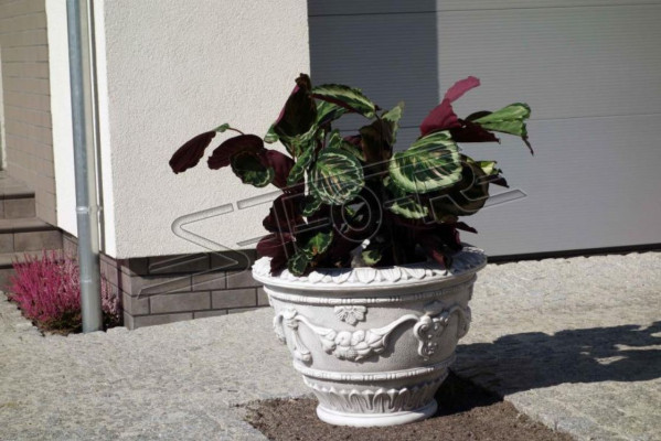 Blumenkübel Natur Pflanz Kübel Dekoration Vasen Figur Garten Blumentöpfe