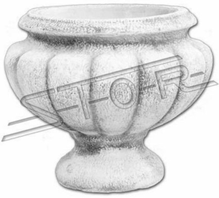 Blumenkübel Pflanz Kübel Dekoration Figur Blumentöpfe Natur Vasen Garten