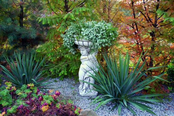 Blumenkübel Pflanz Kübel Dekoration Figur Garten Natur Blumentöpfe Vasen