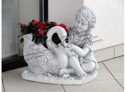 Blumenkübel Pflanz Kübel Dekoration Garten Blumentöpfe Natur Vasen Figur