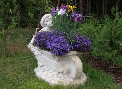 Blumenkübel Pflanz Kübel Dekoration Natur Figur Vasen Blumentöpfe Garten