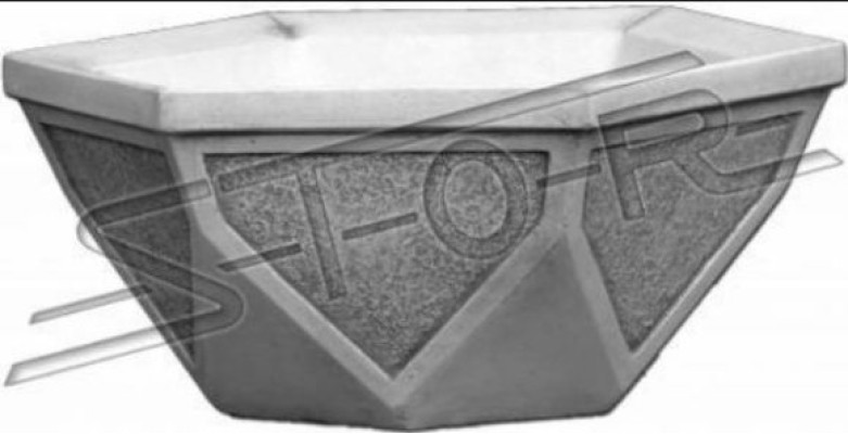 Blumenkübel Pflanz Natur Kübel Dekoration Garten Vasen Figur Blumentöpfe