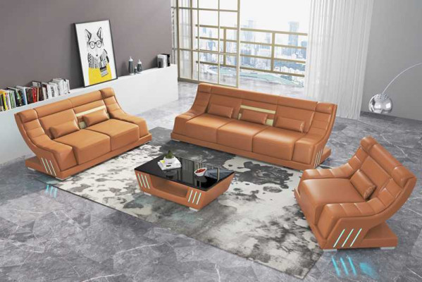 Sofagarnitur Luxus Komplette Couchgarnitur Weiß Kunstleder Sofa 321