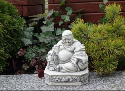 Buddha Skulptur in Steinoptik. Große Skulptur Dekorative für Garten Figur
