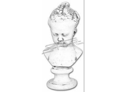 Büste Kind Antik Stil Altertum 43cm Stein Figur Skulptur Skulpturen