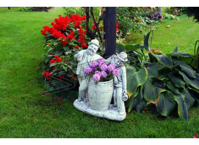 Charlie Chaplin Blumenkübel Pflanz Kübel Dekoration Figur Blumentöpfe