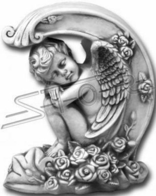 Deko Grabschmuck Grab Stein Dekoration Figur Skulptur Engel Gott Heilig