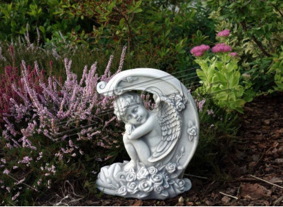 Deko Grabschmuck Grab Stein Dekoration Figur Skulptur Engel Gott Heilig