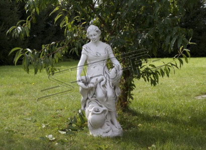 Dekoration Figur Frau Garten Designer Figuren Skulptur Weiß Skulpturen