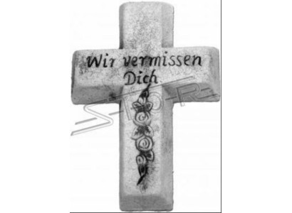 Dekoration Kreuz Grab Deko Grabschmuck Stein Dekoration Statue