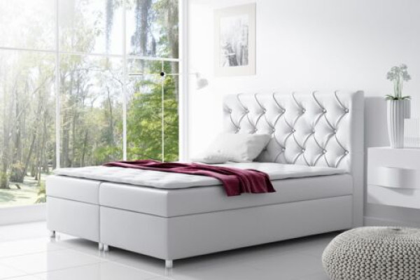 Chesterfield Bett Modern Boxspringbett Doppelbett Polsterbett Betten 200x200 Neu