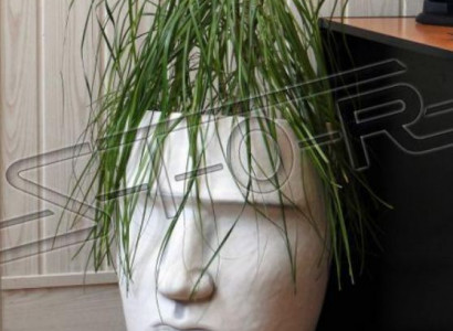 Design Blumentopf Top Planz Kübel Deko Gefäß Figur Töpfe Gesicht Skulptur