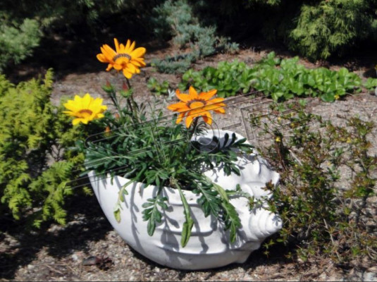 Design Blumentopf Top Planz Kübel Dekorative Gefäß Töpfe Figur Gesicht