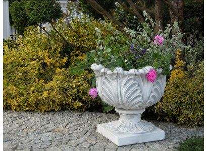 Design Blumentopf Top Planz Kübel Gefäß Deko Töpfe Figur Gesicht Skulptur