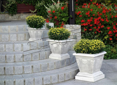 Design Blumentopf Top Planz Kübel Gefäß Töpfe Figur Gesicht Deko Skulptur