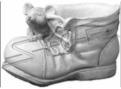 Design Blumentopf Top Planz Kübel Gefäß Töpfe Figur Schuh Skulptur