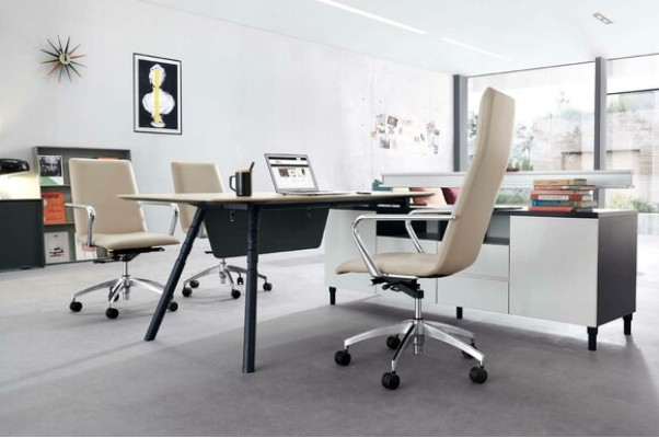 Design Eckschreibtisch Büro Einrichtung Chef Zimmer Möbel Schreibtische