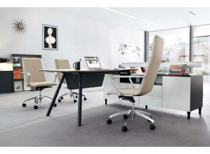 Design Eckschreibtisch Büro Einrichtung Chef Zimmer Möbel Schreibtische