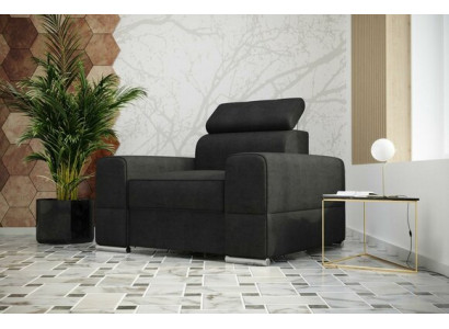 Design Luxus Chair Sessel Sofa 1 Sitzer Fernseh Lounge Chaise Sofa Leder Textil