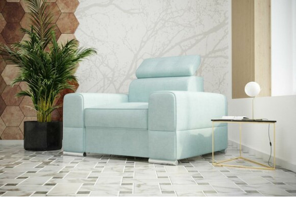 Design Luxus Chair Sessel Sofa 1 Sitzer Fernseh Lounge Chaise Sofa Leder Textil