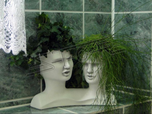 Designer Blumen Gefäß Pflanzen Kübel Blumenvase Vase Fressen