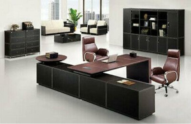 Designer Büro Schreibtisch Ecktische Tisch Hochwertige Praxis Kanzlei