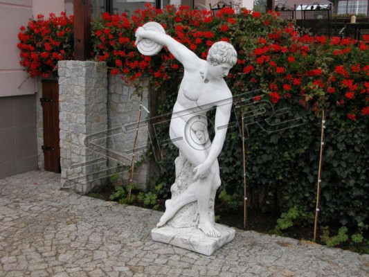 Diskobolos Statue Olympia Figur Garten Dekoration Figuren Skulptur