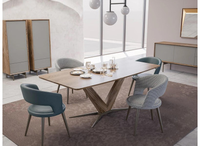 Esszimmer Set 9tlg Esstisch Komplett Stühle 4x Holz Sideboard Neu Holzschrank