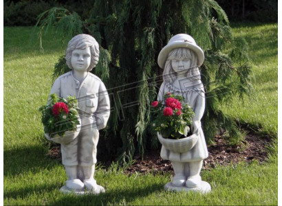 Figur Blumenkübel Dekoration Pflanz Kübel Blumentöpfe Dekor Figur Garten