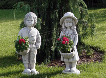 Figur Blumenkübel Dekoration Pflanz Kübel Blumentöpfe Dekor Figur Garten