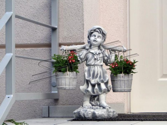 Figur Blumenkübel Pflanz Dekoration Kübel Blumentöpfe Dekor Figur Garten
