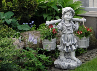 Figur Blumenkübel Pflanz Dekoration Kübel Blumentöpfe Dekor Figur Garten