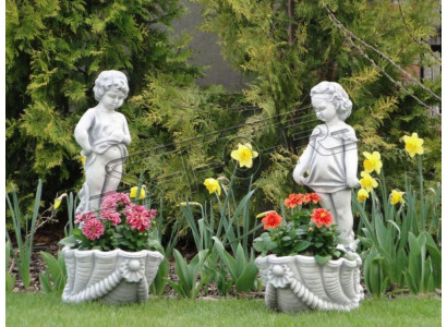 Figur Blumenkübel Pflanz Dekoration Kübel Blumentöpfe Figur Dekor Garten