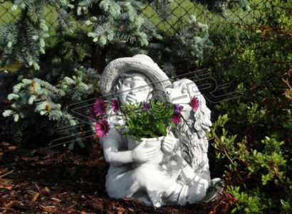 Figur Dekoration Blumenkübel Blumentöpfe Pflanz Kübel Dekor Figur Garten