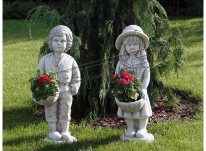 Figur Dekoration Blumenkübel Pflanz Kübel Blumentöpfe Dekor Figur Garten