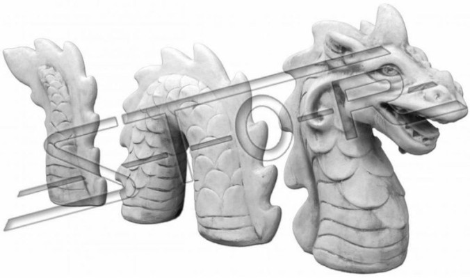 Figur Schlange Drachen Garten Statue Skulptur Skulpturen Figuren