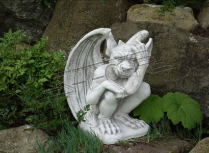 Figur Skulptur Drachen Kind Garten Skulpturen Figuren Dekorative Statuen