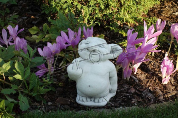 Figur Statue Garten Dekoration Deko Stinkefinger Mittelfinger Statuen Sofort