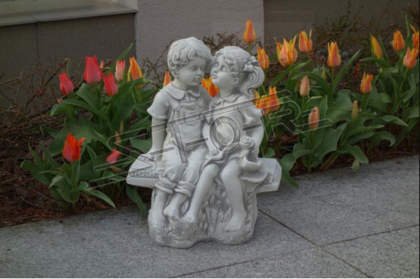 40cm Deko Skulptur Design Figur Statue Grau Garten Figuren Natur Statuen