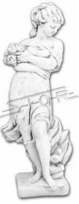 Frau 122cm Skulptur Design Figur Statue Garten Figuren Statuen