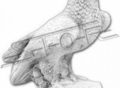 Garten Dekoration Adler Statue Skulptur Figuren Skulpturen Designer