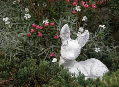 Garten Dekoration Bambi Terrasse Stein Figuren Figur Deko Statue