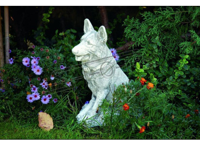 Garten Dekoration Deutscher Schäferhund Terrasse Stein Figuren Figur