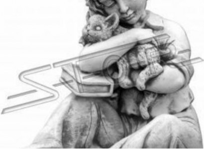 44cm Deko Skulptur Design Figur Statue Garten Figuren Statuen