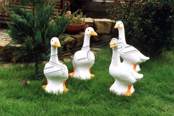 Garten Dekoration Ente Statue Skulptur Figuren Skulpturen Designer