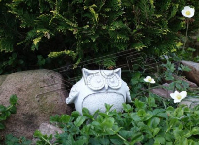 Garten Dekoration Eule Terrasse Stein Figuren Figur Statue Skulptur